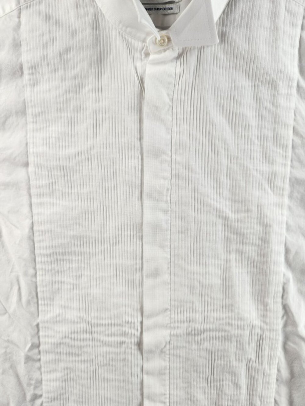 Stenstroms Formal Dress Shirt Wing Collar French Cuff Twofold Super 15.75 Cotton - Picture 5 of 16